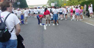 At the starting line
